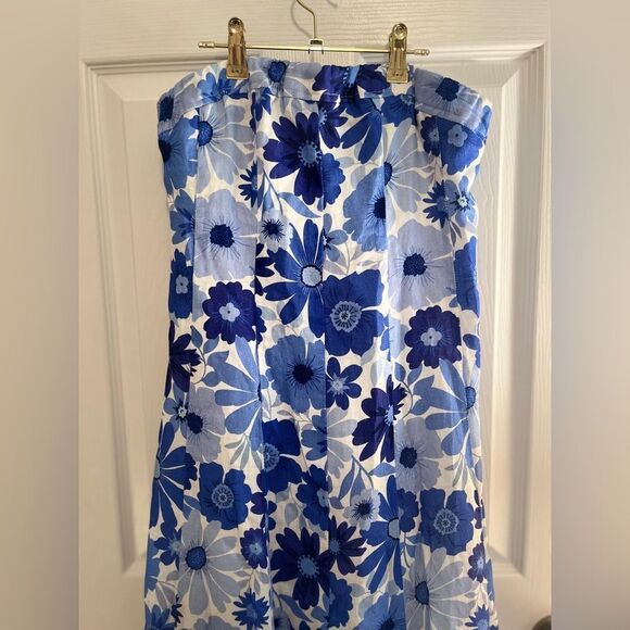 DISSH Floral Linen Strapless Maxi Dress - Picture 5 of 10